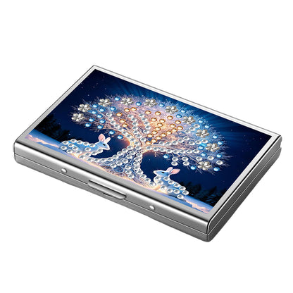 Diamond Painting Credit Card Holder Tree Business Card Holder for Outdoor Travel