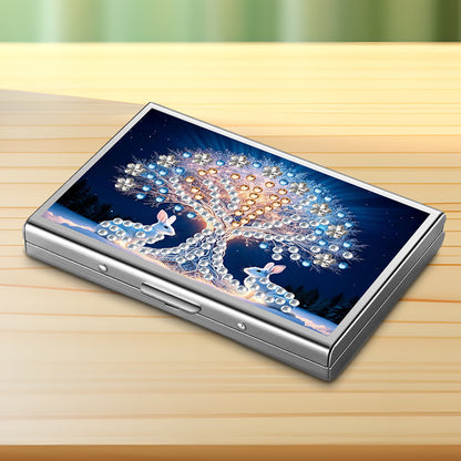 Diamond Painting Credit Card Holder Tree Business Card Holder for Outdoor Travel