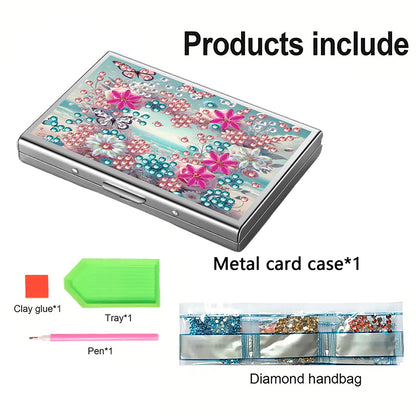 Diamond Painting Credit Card Holder Tree Business Card Holder for Outdoor Travel