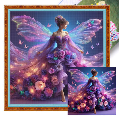 Butterfly Fairy - 11CT Stamped Cross Stitch 40*40CM