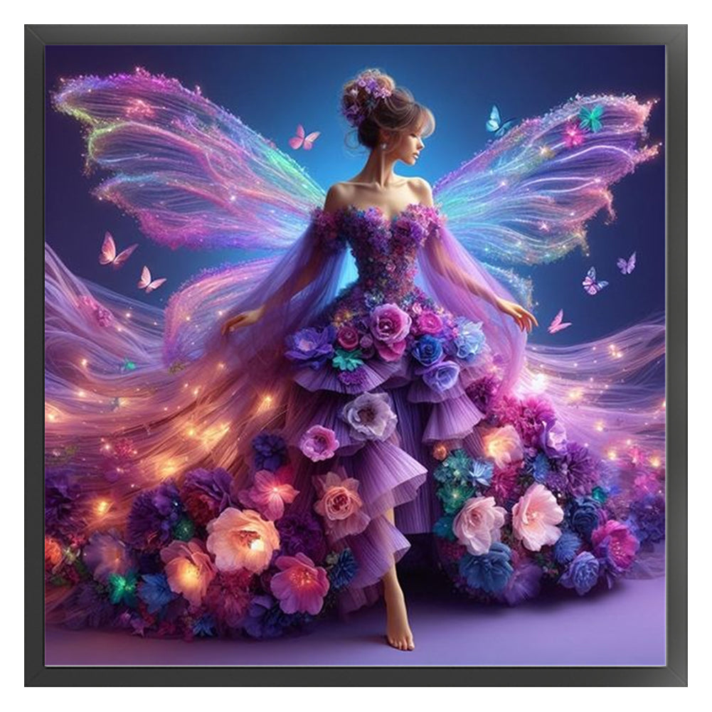 Butterfly Fairy - 11CT Stamped Cross Stitch 40*40CM