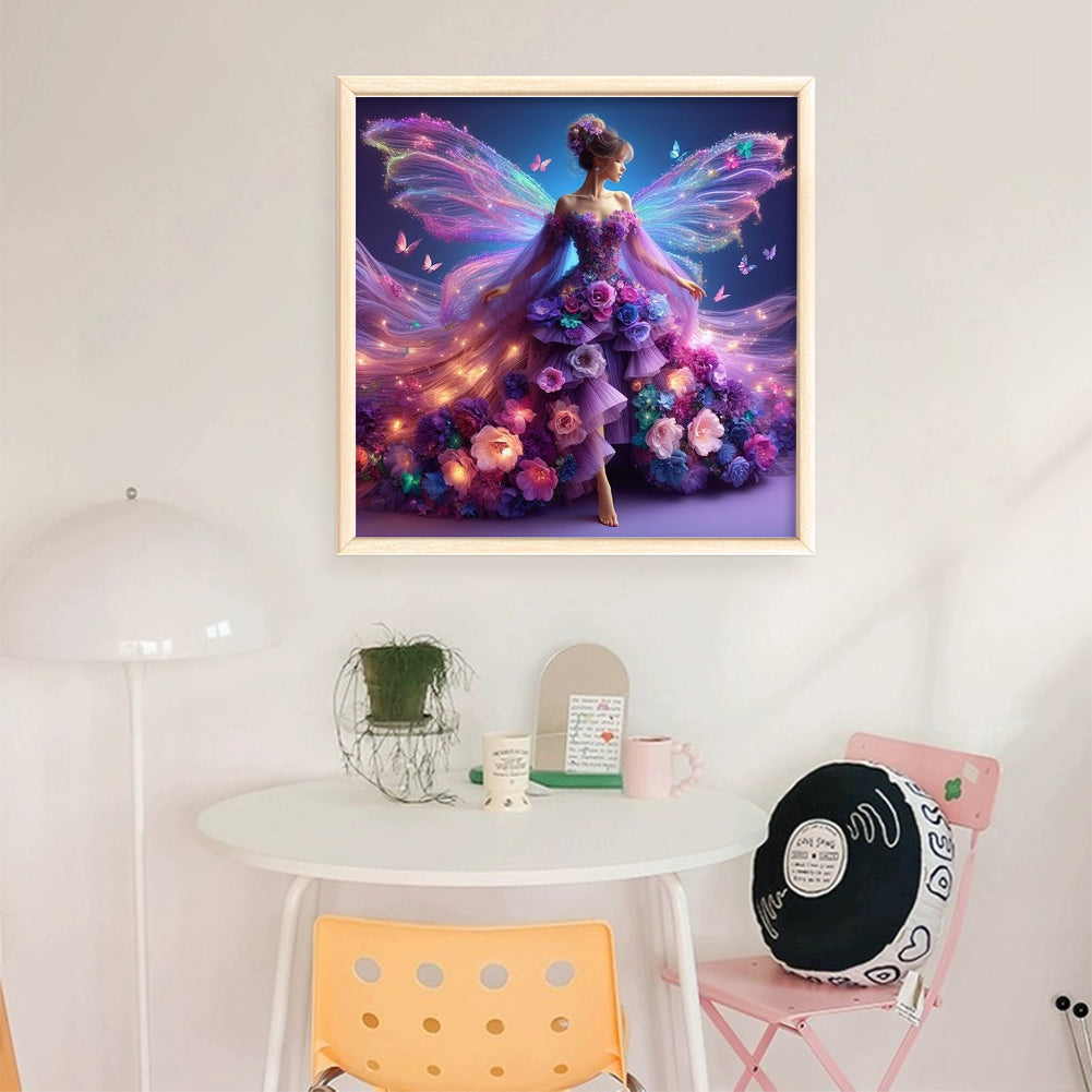 Butterfly Fairy - 11CT Stamped Cross Stitch 40*40CM