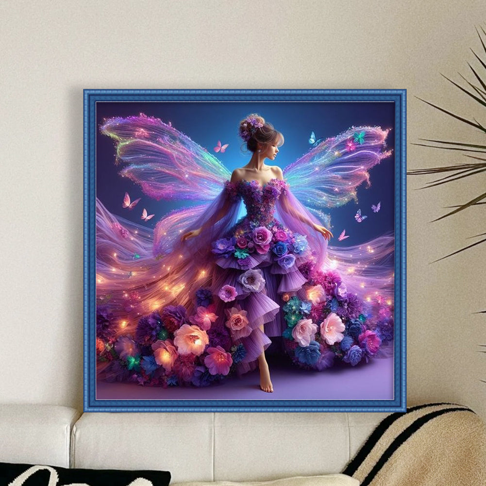Butterfly Fairy - 11CT Stamped Cross Stitch 40*40CM