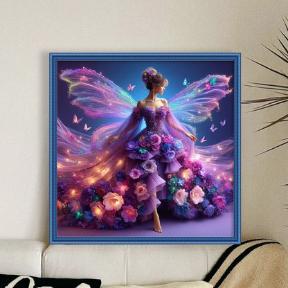 Butterfly Fairy - 11CT Stamped Cross Stitch 40*40CM