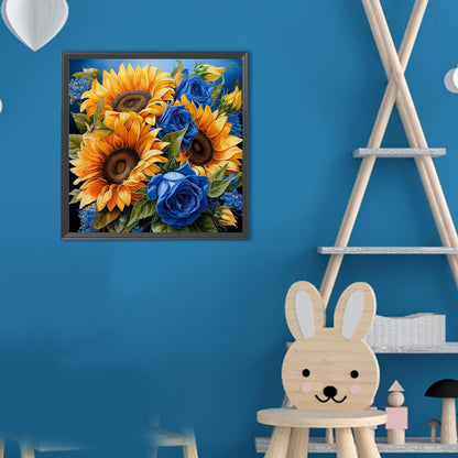 Independence Day Flower Pot Bouquet - Full Round Drill Diamond Painting 30*30CM
