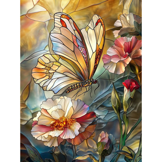 Butterfly - Full Round Drill Diamond Painting 30*40CM