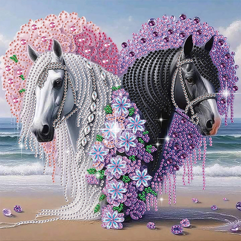 Horse - Special Shaped Drill Diamond Painting 30*30CM