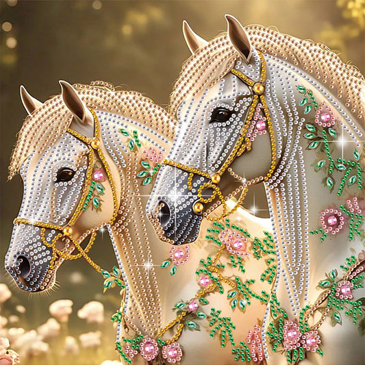Horse - Special Shaped Drill Diamond Painting 30*30CM