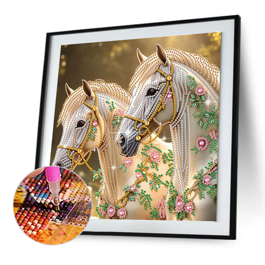 Horse - Special Shaped Drill Diamond Painting 30*30CM