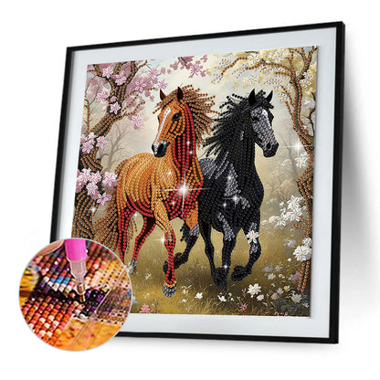 Horse - Special Shaped Drill Diamond Painting 30*30CM