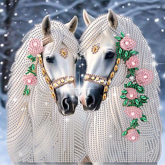 Horse - Special Shaped Drill Diamond Painting 30*30CM