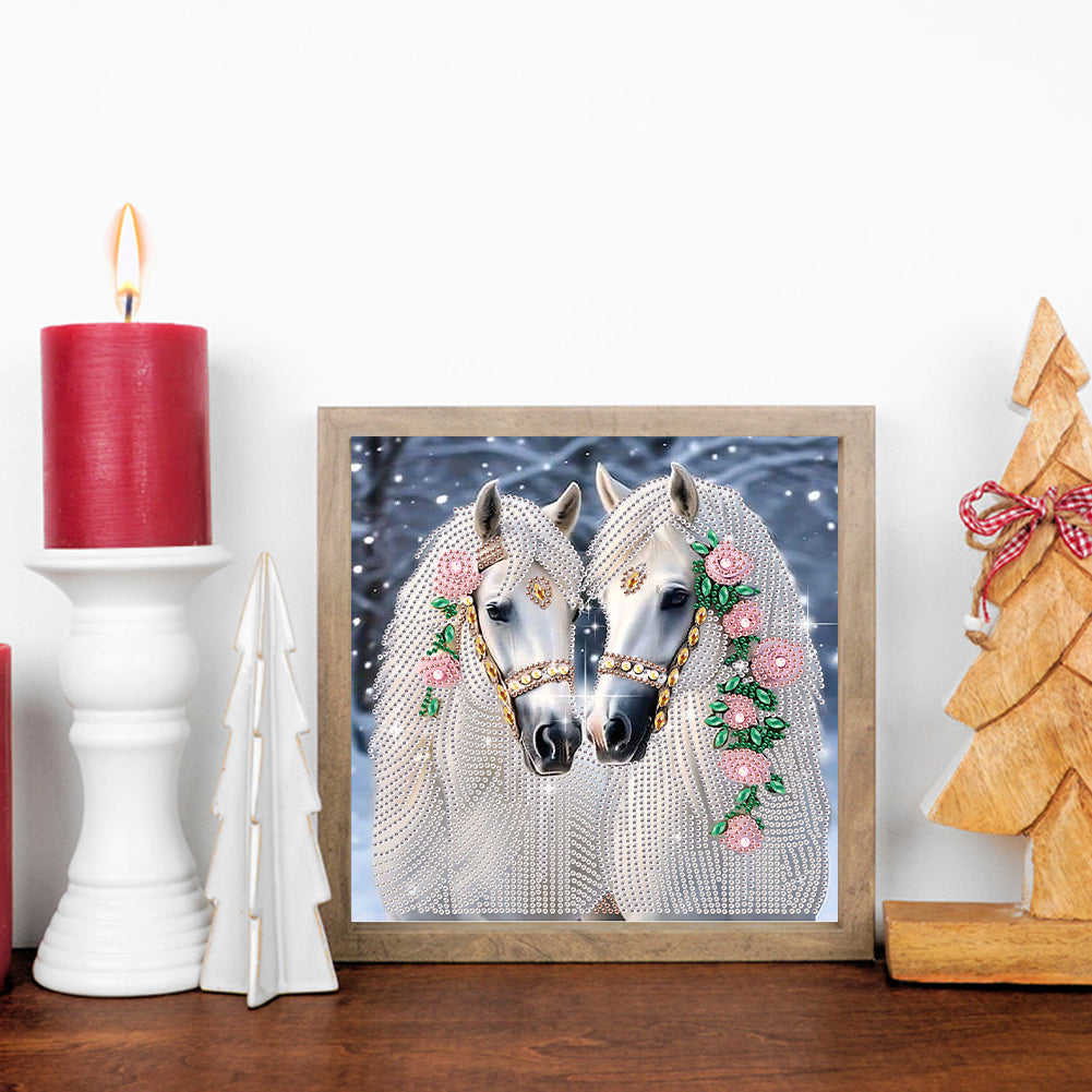 Horse - Special Shaped Drill Diamond Painting 30*30CM