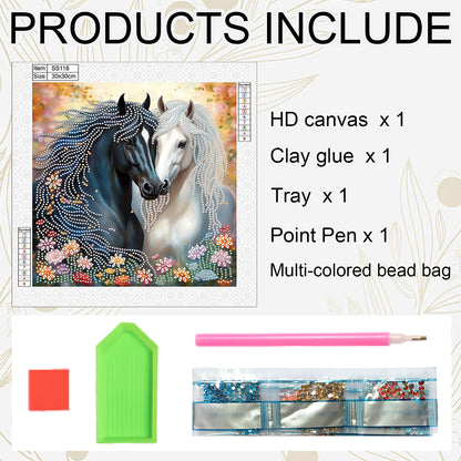 Horse - Special Shaped Drill Diamond Painting 30*30CM