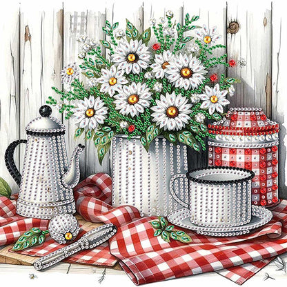 Flower In A Bouquet - Special Shaped Drill Diamond Painting 30*30CM