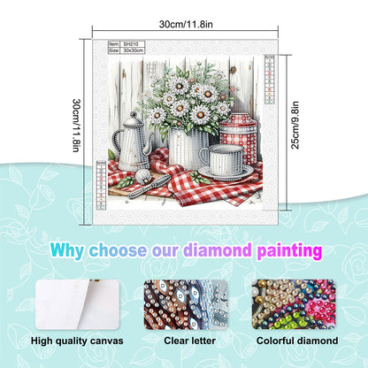Flower In A Bouquet - Special Shaped Drill Diamond Painting 30*30CM