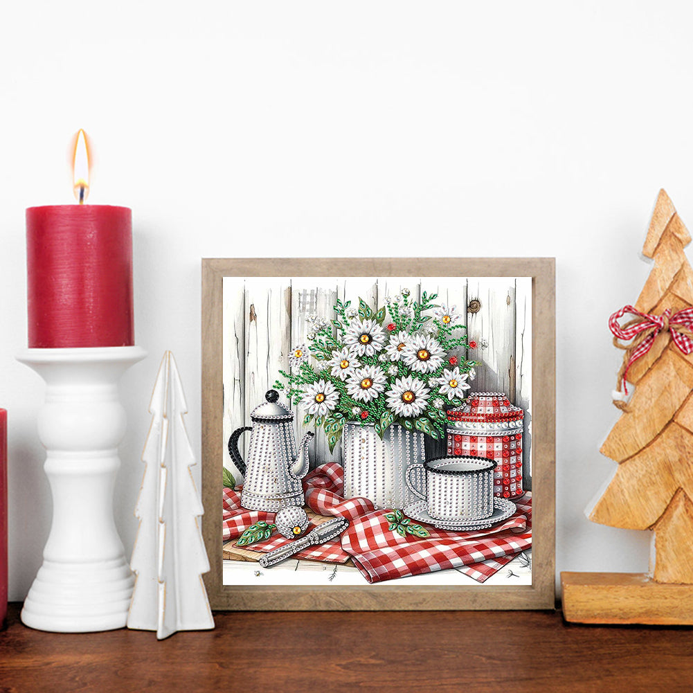 Flower In A Bouquet - Special Shaped Drill Diamond Painting 30*30CM