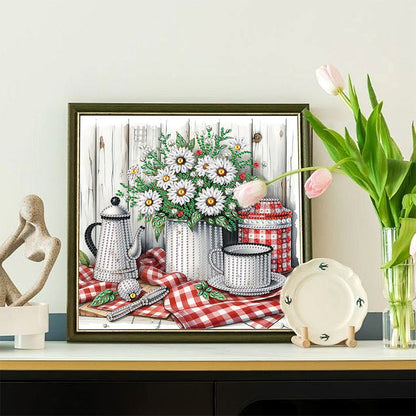 Flower In A Bouquet - Special Shaped Drill Diamond Painting 30*30CM