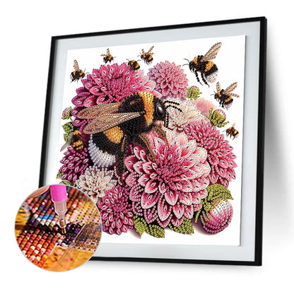 Flower In A Bouquet - Special Shaped Drill Diamond Painting 30*30CM