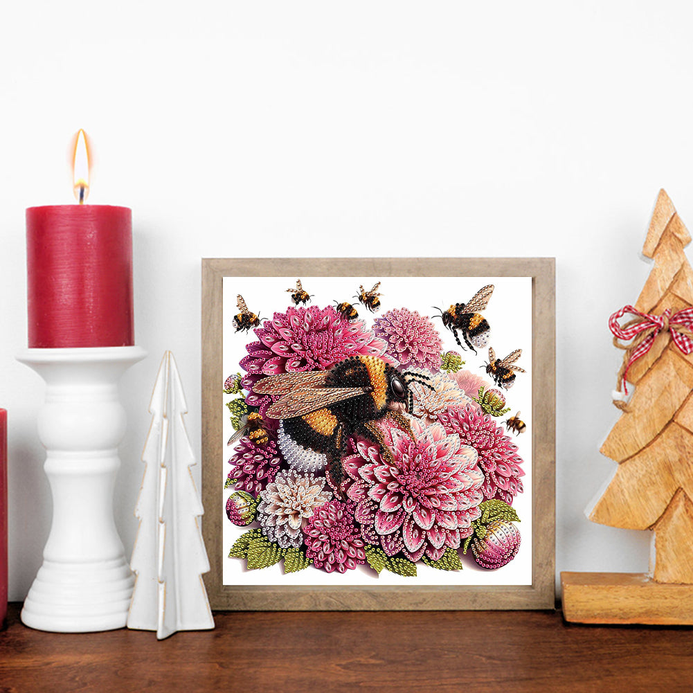 Flower In A Bouquet - Special Shaped Drill Diamond Painting 30*30CM