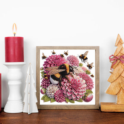 Flower In A Bouquet - Special Shaped Drill Diamond Painting 30*30CM