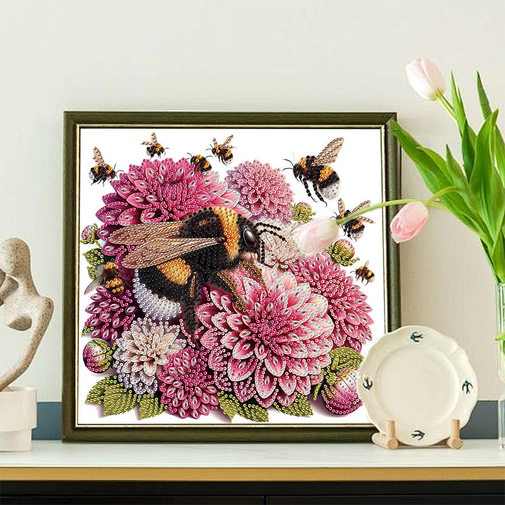 Flower In A Bouquet - Special Shaped Drill Diamond Painting 30*30CM