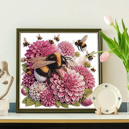 Flower In A Bouquet - Special Shaped Drill Diamond Painting 30*30CM