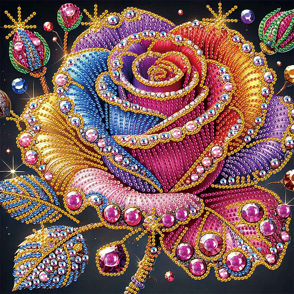 Flower In A Bouquet - Special Shaped Drill Diamond Painting 30*30CM