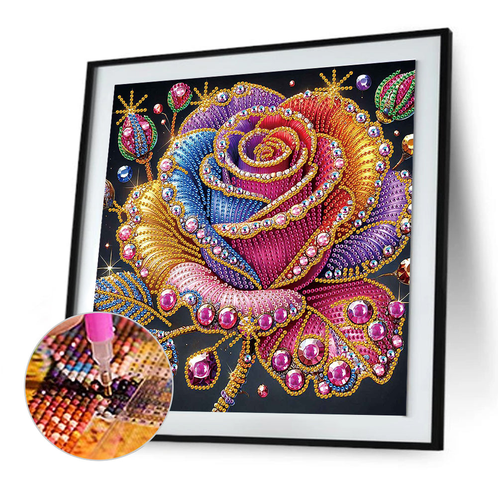 Flower In A Bouquet - Special Shaped Drill Diamond Painting 30*30CM