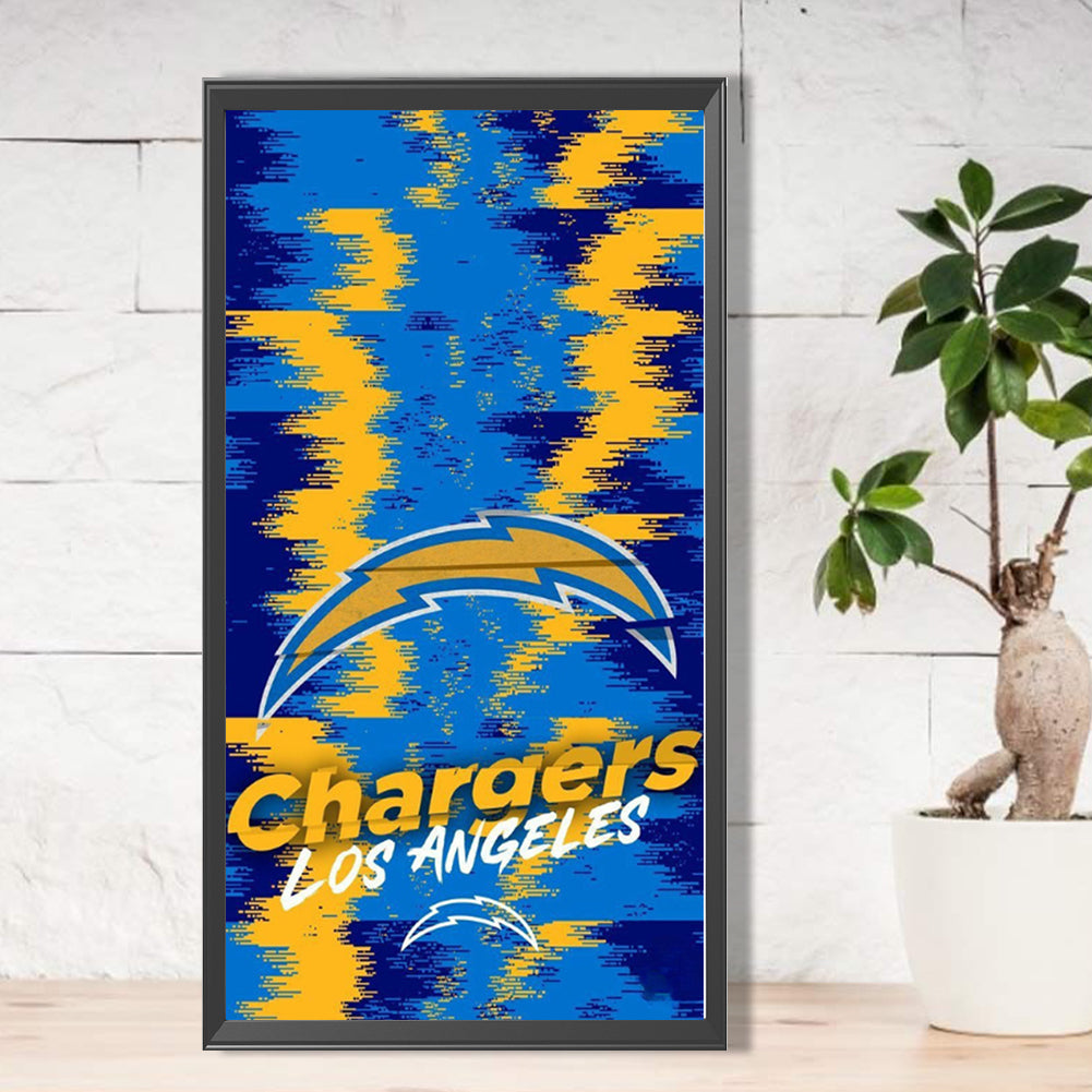 Los Angeles Chargers Logo - Full Round Drill Diamond Painting 30*55CM