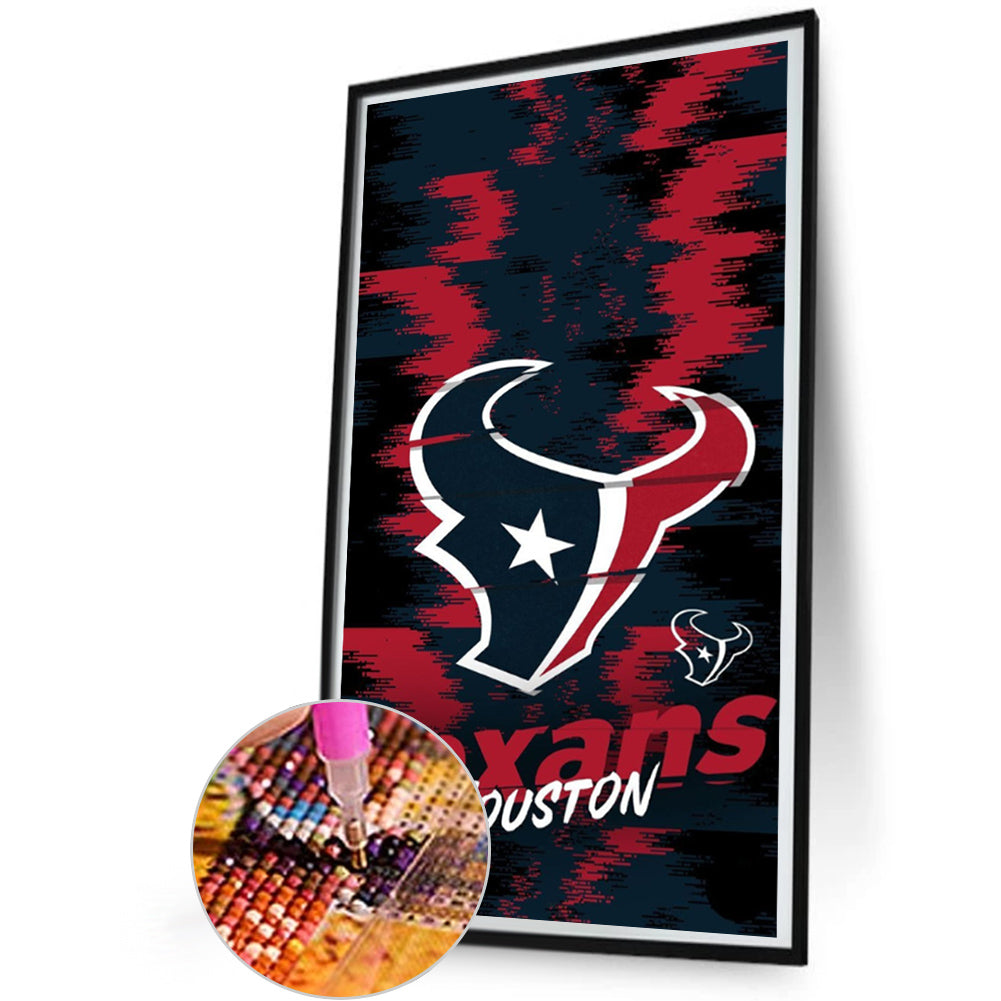 Houston Texans Logo - Full Round Drill Diamond Painting 30*55CM