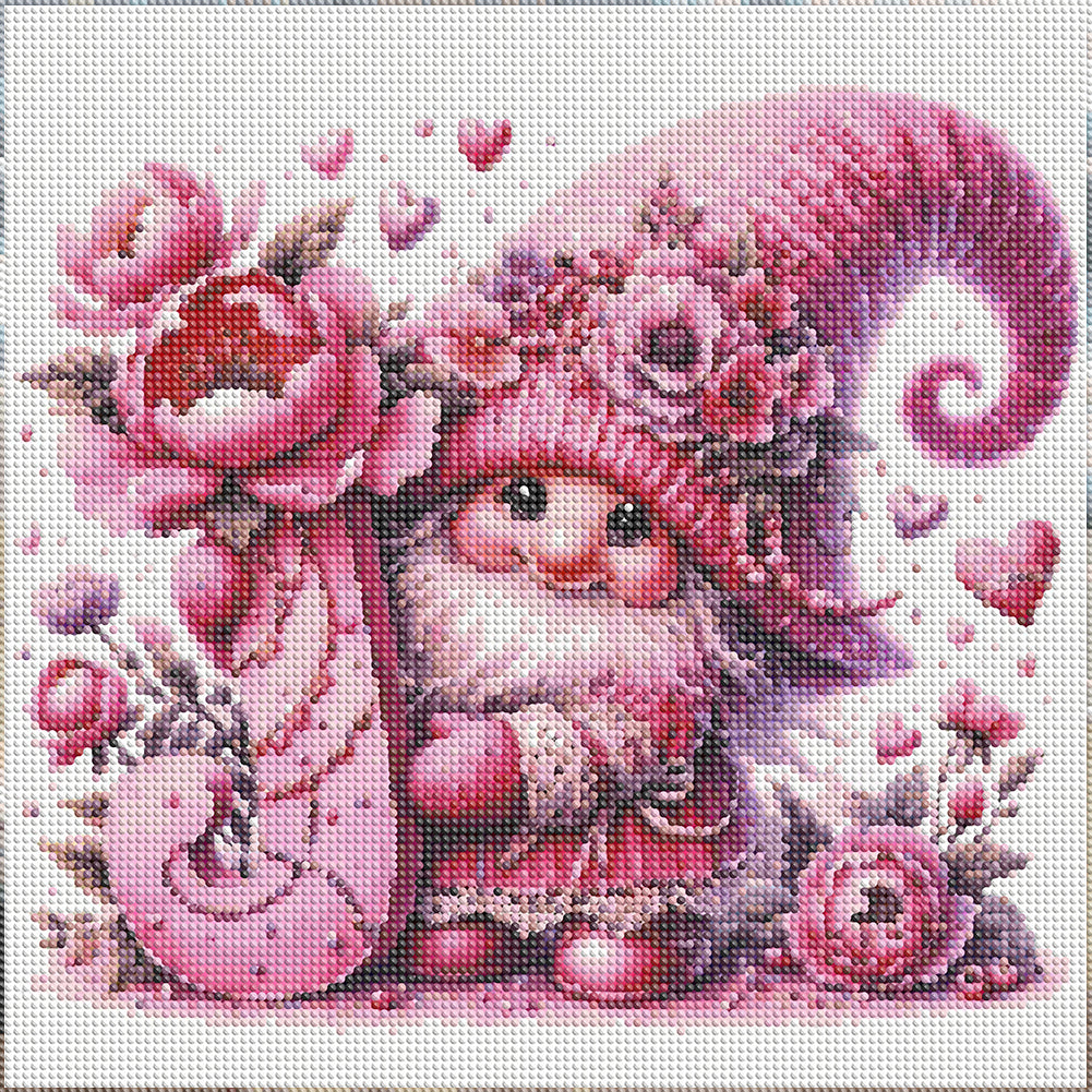 Letter J Gnome - Full Round Drill Diamond Painting 40*40CM