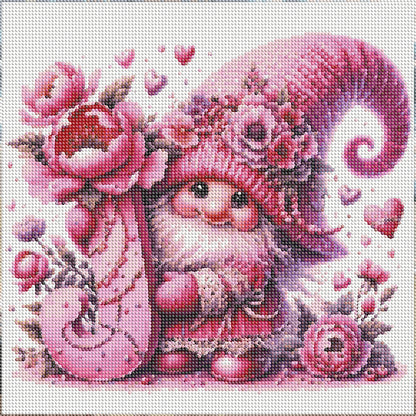 Letter J Gnome - Full Round Drill Diamond Painting 40*40CM