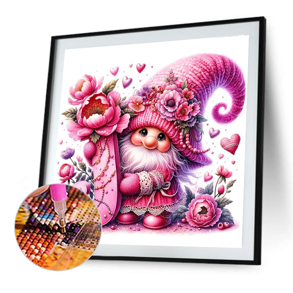 Letter J Gnome - Full Round Drill Diamond Painting 40*40CM