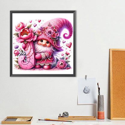 Letter J Gnome - Full Round Drill Diamond Painting 40*40CM