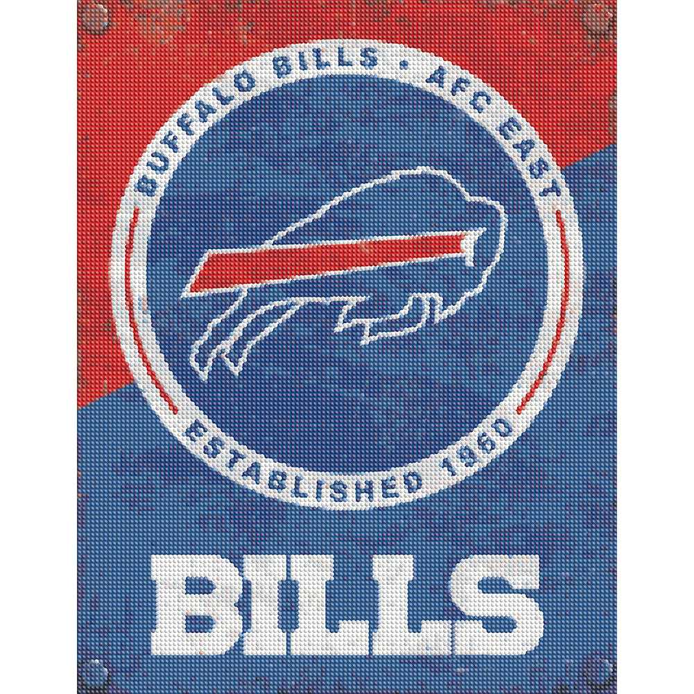 Buffalo Bills Football Team - Full Round Drill Diamond Painting 40*50CM