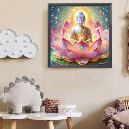 Lotus Buddha - Full Round Drill Diamond Painting 50*50CM