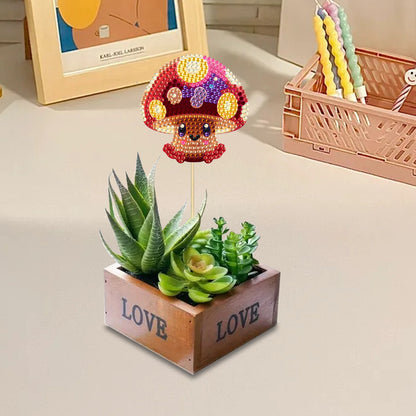 6Pcs Animal Stakes Diamond Painting Kits DIY Diamond Art Kits for Beginners