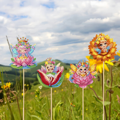 6Pcs Animal Stakes Diamond Painting Kits DIY Diamond Art Kits for Beginners