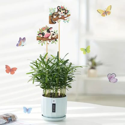 6Pcs Animal Stakes Diamond Painting Kits DIY Diamond Art Kits for Beginners