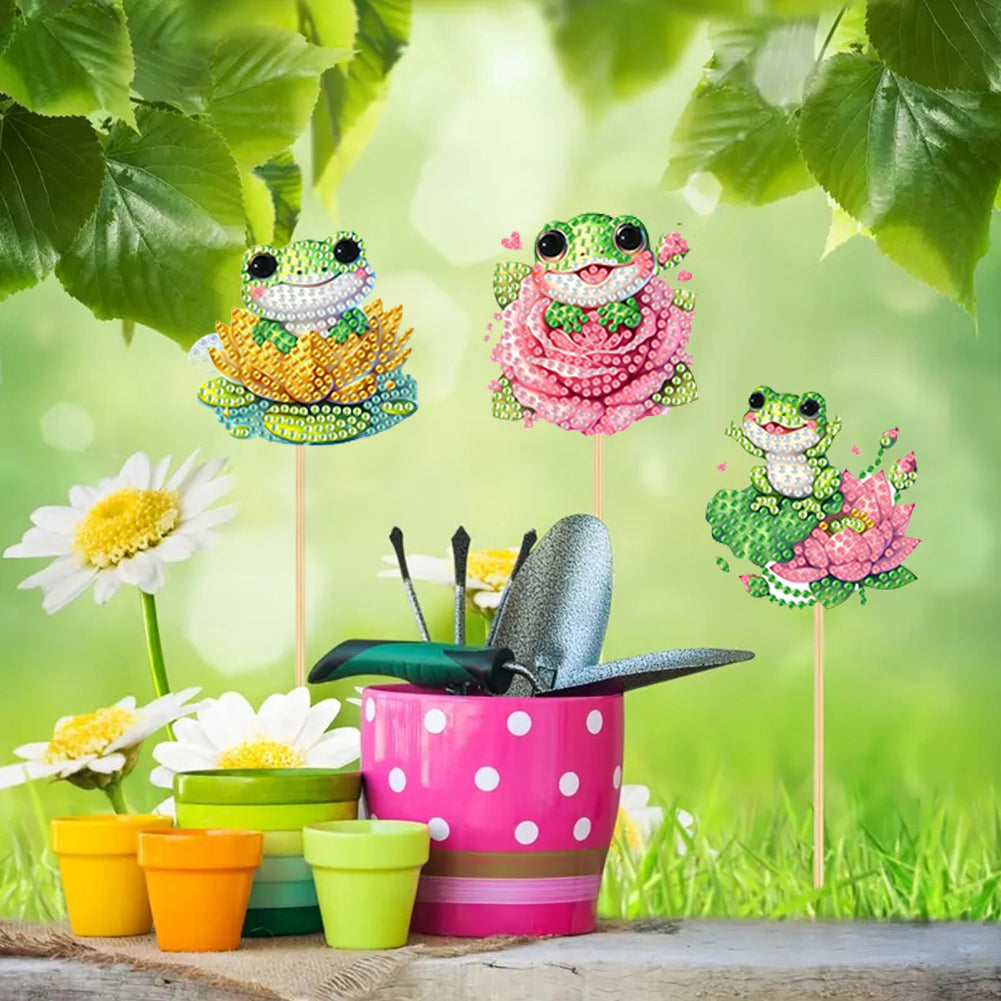 6Pcs Animal Stakes Diamond Painting Kits DIY Diamond Art Kits for Beginners