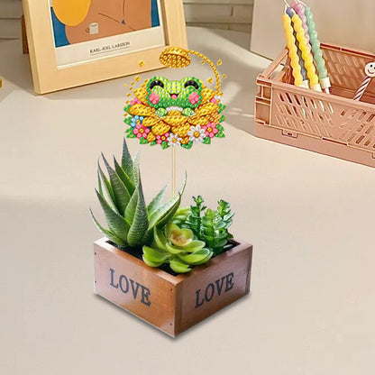 6Pcs Animal Stakes Diamond Painting Kits DIY Diamond Art Kits for Beginners