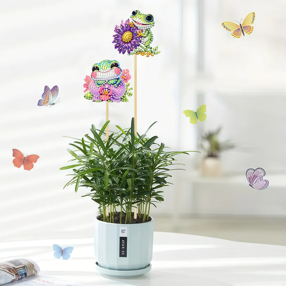 6Pcs Animal Stakes Diamond Painting Kits DIY Diamond Art Kits for Beginners