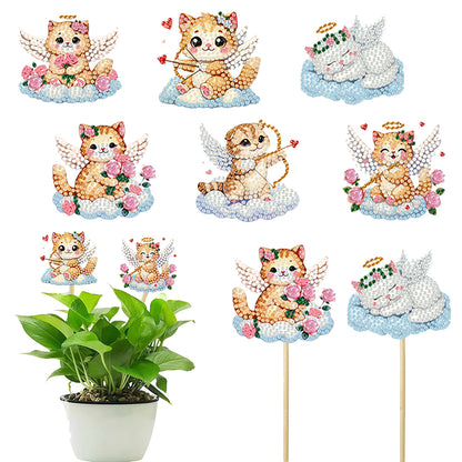 6Pcs Animal Stakes Diamond Painting Kits DIY Diamond Art Kits for Beginners