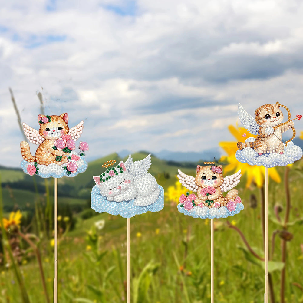 6Pcs Animal Stakes Diamond Painting Kits DIY Diamond Art Kits for Beginners
