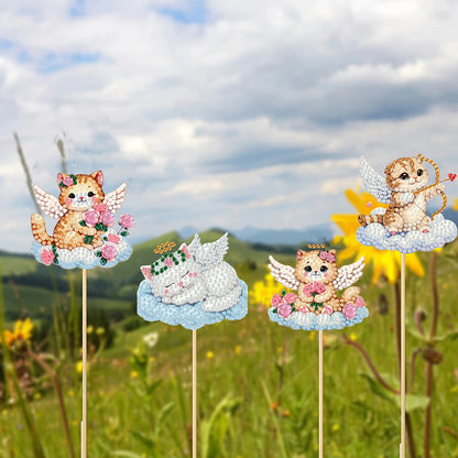 6Pcs Animal Stakes Diamond Painting Kits DIY Diamond Art Kits for Beginners