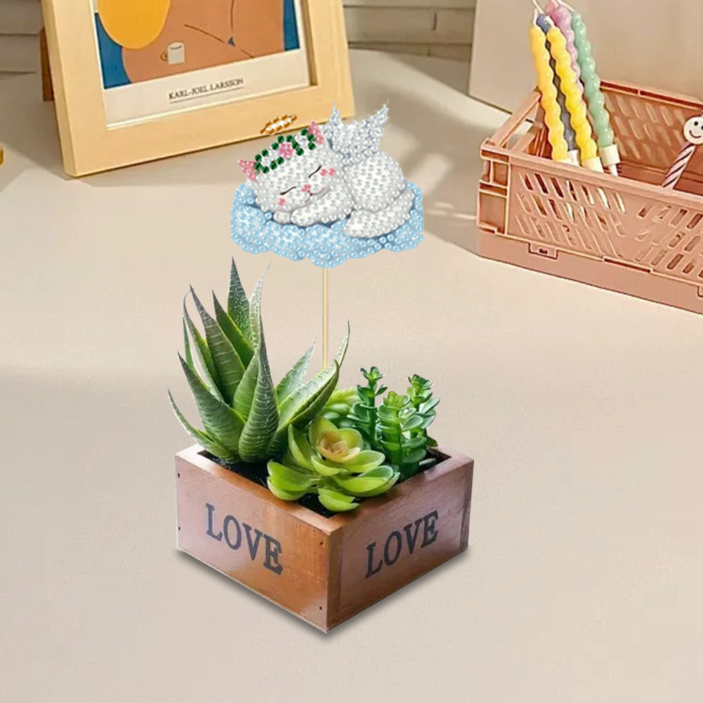 6Pcs Animal Stakes Diamond Painting Kits DIY Diamond Art Kits for Beginners