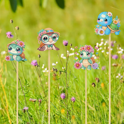 6Pcs Animal Stakes Diamond Painting Kits DIY Diamond Art Kits for Beginners