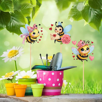 6Pcs Animal Stakes Diamond Painting Kits DIY Diamond Art Kits for Beginners