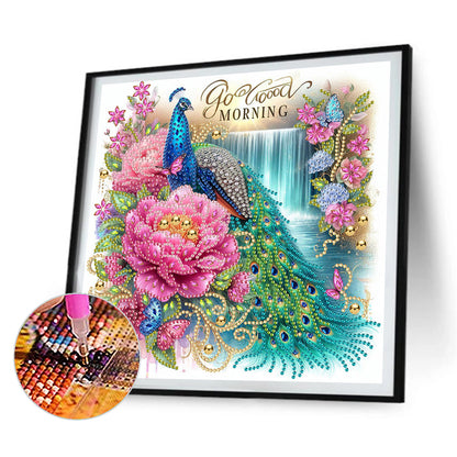 4 Pcs Peacock - Special Shaped Drill Diamond Painting 30*30CM