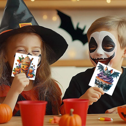 6PCS DIY Diamond Art Greeting Cards Halloween Designs for Halloween and Holidays